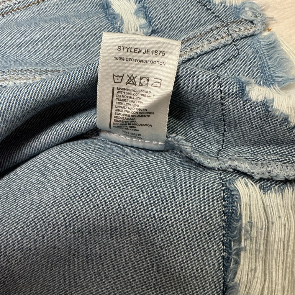 Distressed Blue Denim Jacket - Picture 6 of 6